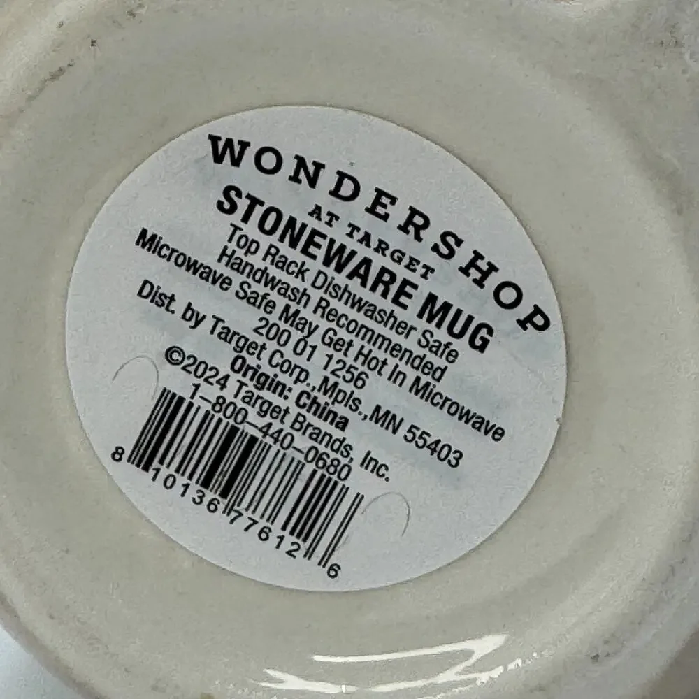 Wondershop‎ 2024 Stoneware Cat Mug Holiday Figural Coffee Cup Target NEW
